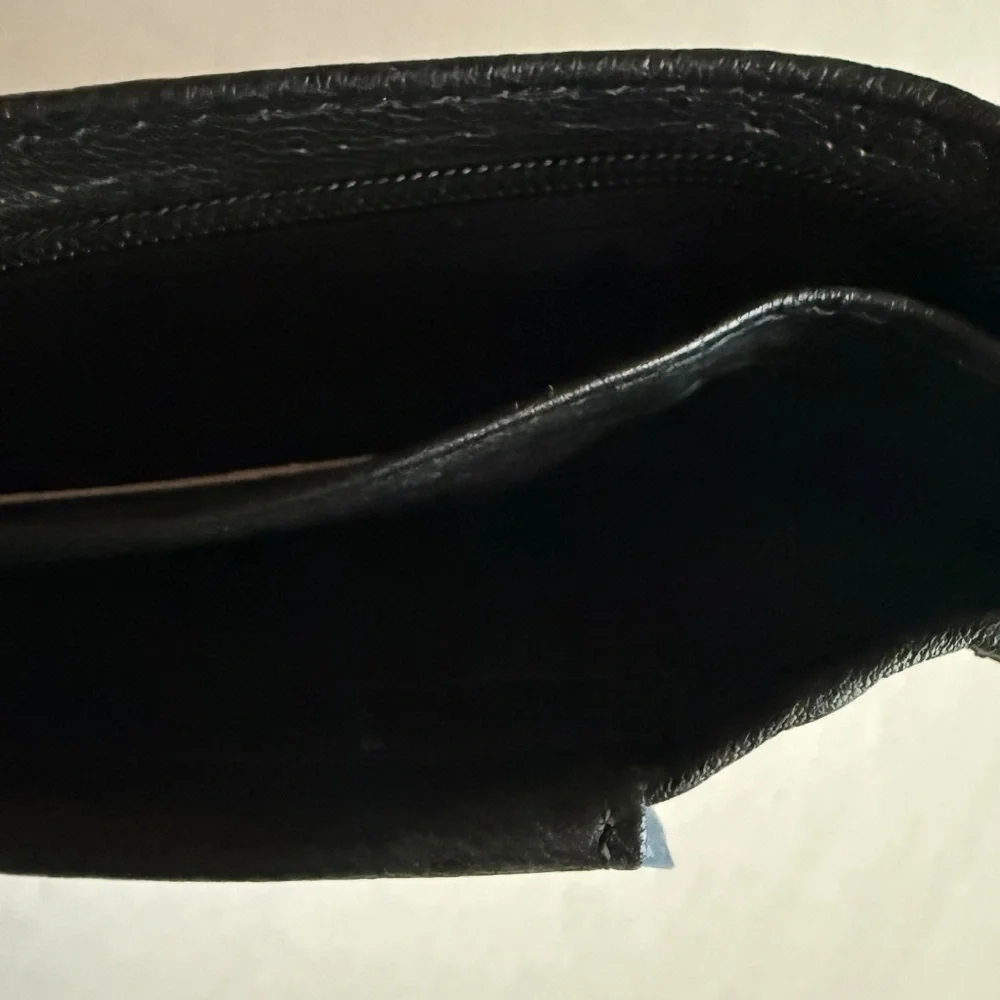 Black Leather Bi-Fold Wallet